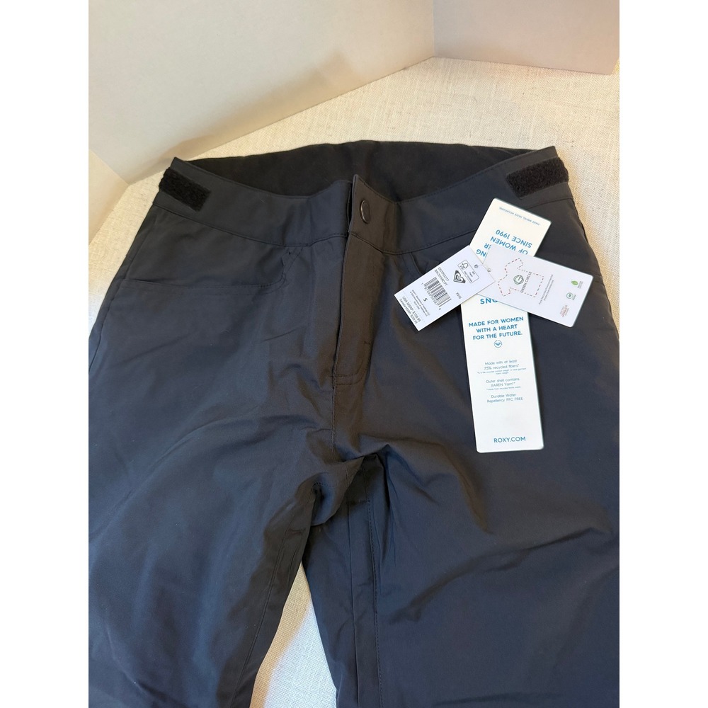 Roxy Backyard PT Women's Snow Pants Black Size Small S – NWT – 10K Waterproof - Picture 3 of 10